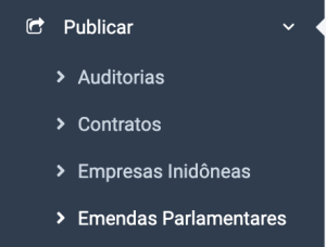 Imagem do portal da transparência da IVF